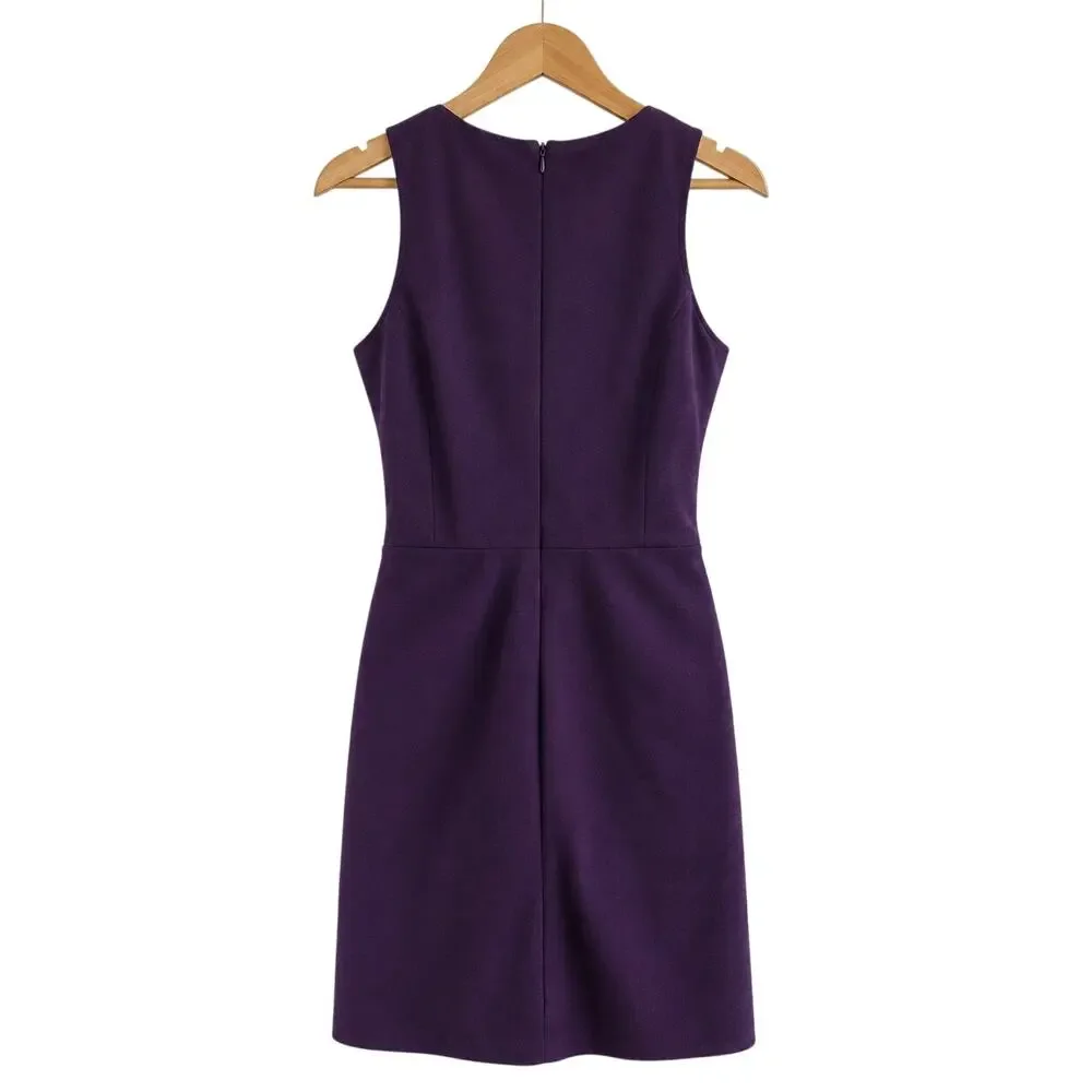 Love...Ady Deep V Vintage Tank Dress Deep Plum EUC Size Small